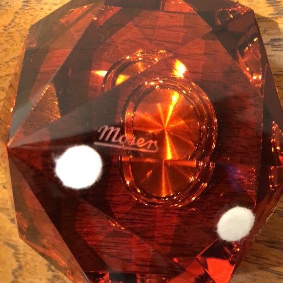 Moser Red Crystal Clock - Picture 7 of 7